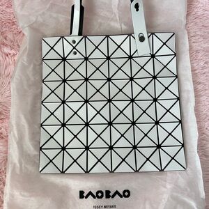 Issey Miyake Black and White Geometric Tote